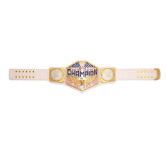 Women's United States Champion championship belt with gold, silver, and red detailing, American flag design, and eagle emblem