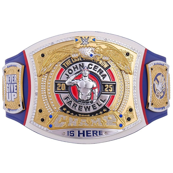 John Cena SummerSlam 2025 Blue Spinner Belt by ChampHubs featuring a blue spinner championship design inspired by John Cena’s iconic WWE legacy, perfect for wrestling fans and replica belt collectors.