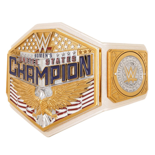 Women's United States Championship Belt by ChampHubs featuring detailed championship plates and a premium design, perfect for WWE wrestling fans, belt collectors, and championship memorabilia enthusiasts.