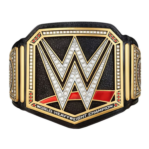 World Heavyweight Championship Replica Title Belt – Black & Gold Wrestling Belt
